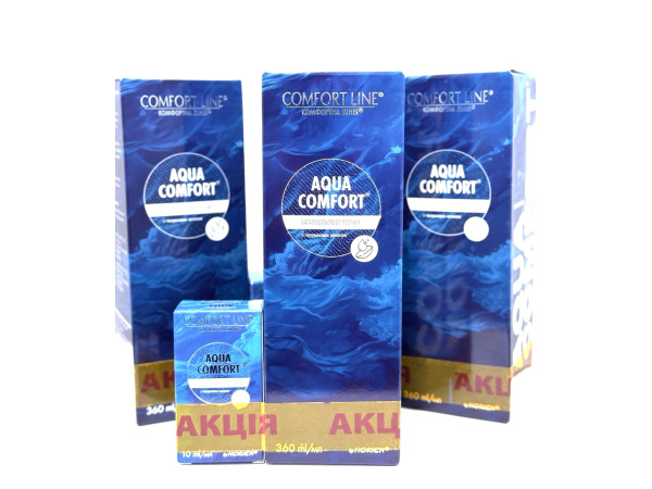 Набір акційний Aqua Comfort розчин (360 ml), краплі для зволоження очей (10 ml)
